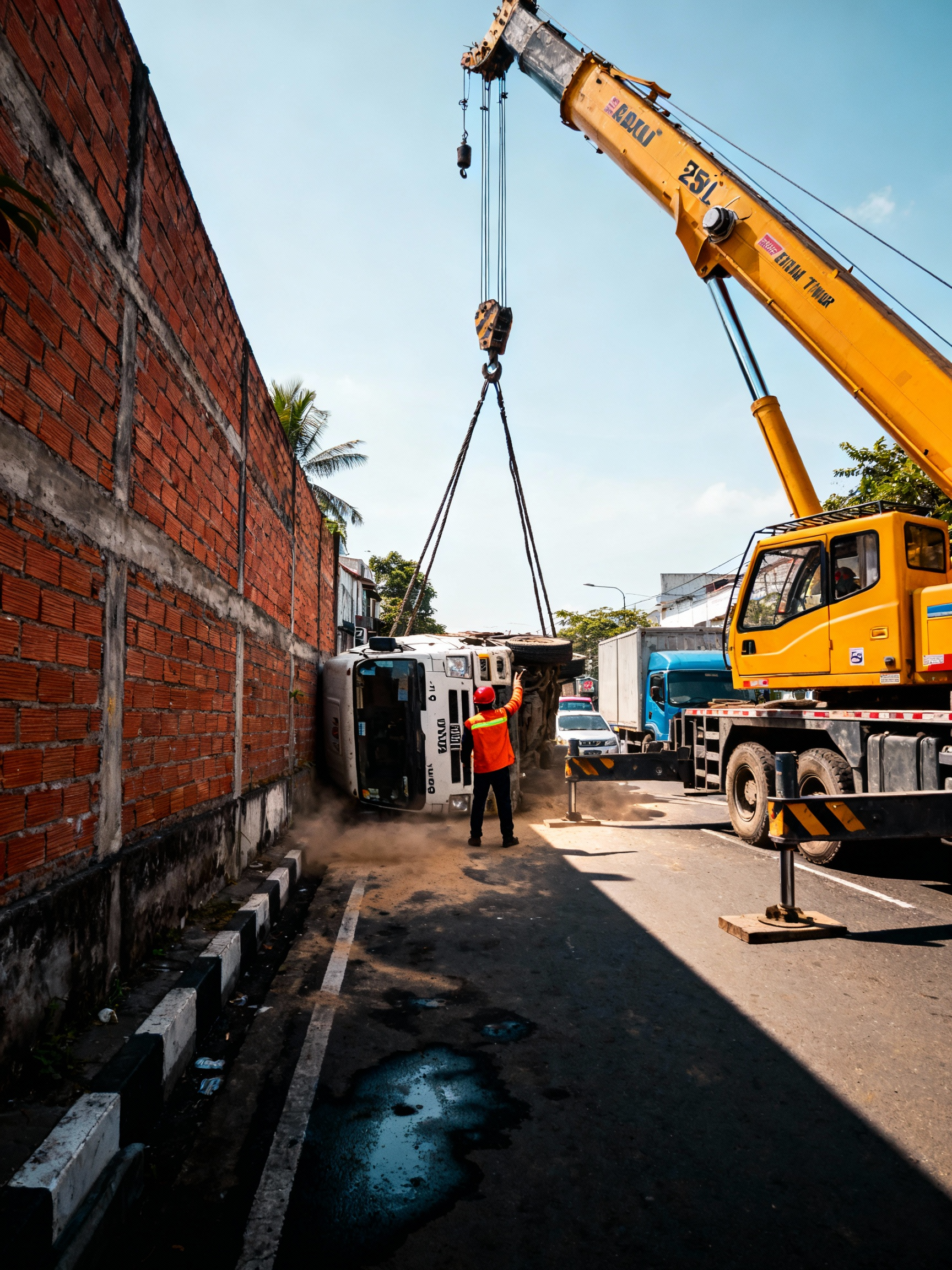 Sewa Crane Evakuasi Truk Jakarta Timur,